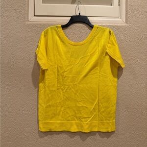 NWT Zadig & Voltaire Yellow Short Sleeve Sweater Tee